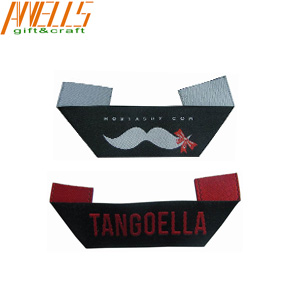 Lihtweight Woven Clothes Label  Ultrasonic Cut Non Toxic Eco Friendly