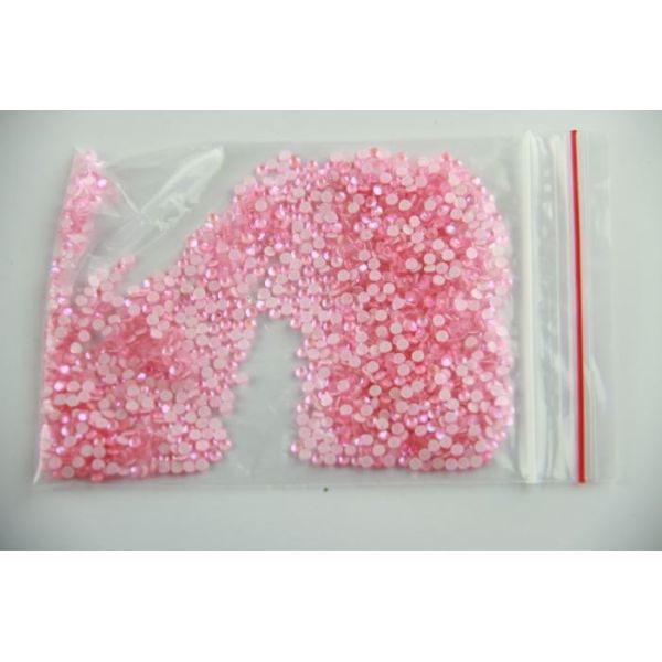 Luminous Non Hotfix Crystal Pink Nail Neon Rhinestone