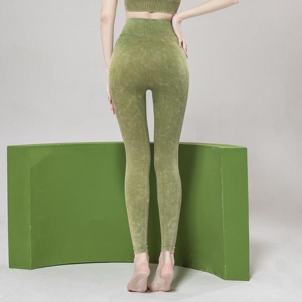As caneleiras da ioga das mulheres da arte finala 260g do jacquard enegrecem calças justas sem emenda do Gym