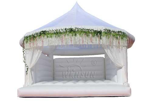 Wedding Themed Blow Up Bounce House Customized Size White Color EN14960