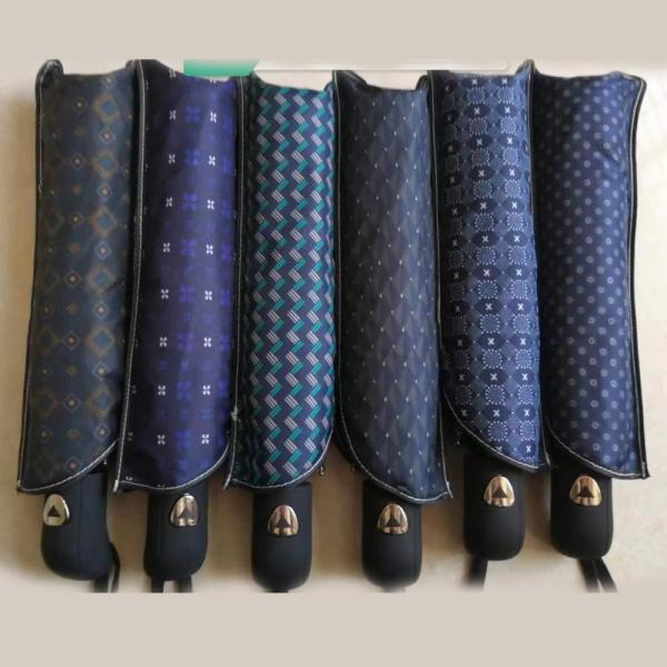 Adults Stock 3 Fold Windproof Automatic Umbrella with All in 1 Function BSCI