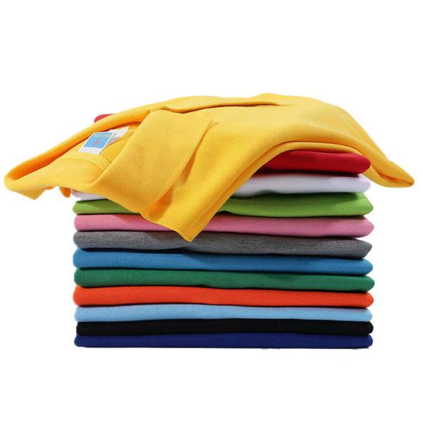 Camiseta de polo para homens de design personalizado Manga curta algodão poliéster uniformes de golfe