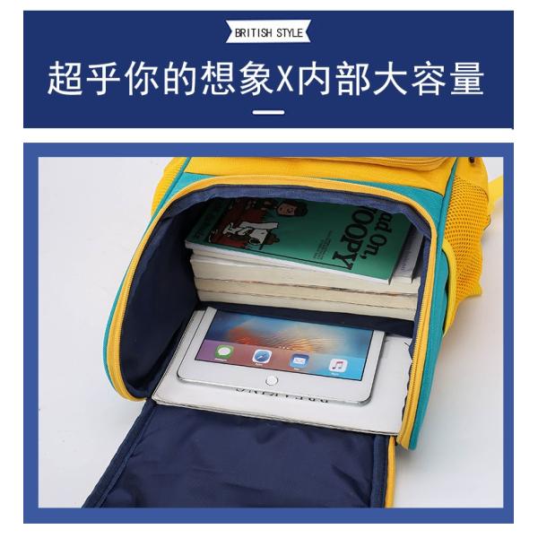 Customized Color Child Backpack for Girls Boys School Bag Design