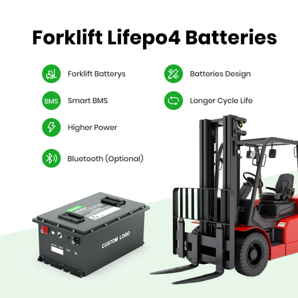 LiFePO4 Forklift Battery 24V 36V 48V 80V | Factory Custom Lithium Ion Battery Packs for Electric Forklifts