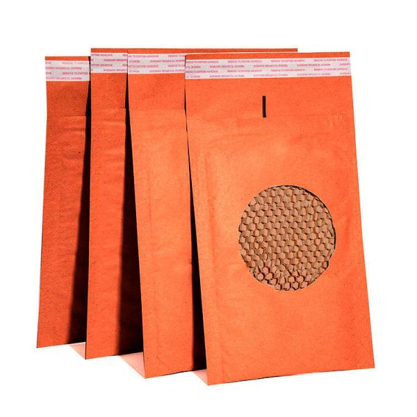 Eco friendly Paper Padded Mailer Customized Honeycomb Padded Mailer Biodegradable