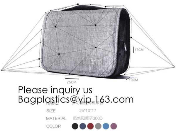 16 OZ Washed Canvas Travel Toiletry Bag Lady Pouch Classical Men And Women Blank Cosmetic Bag, bagease, bagplastics