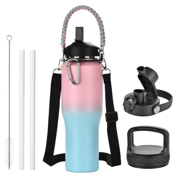 32 oz Bouteille d'eau isolée Coupe d'eau chaude Voyage électrique Pour le contrôle de la température