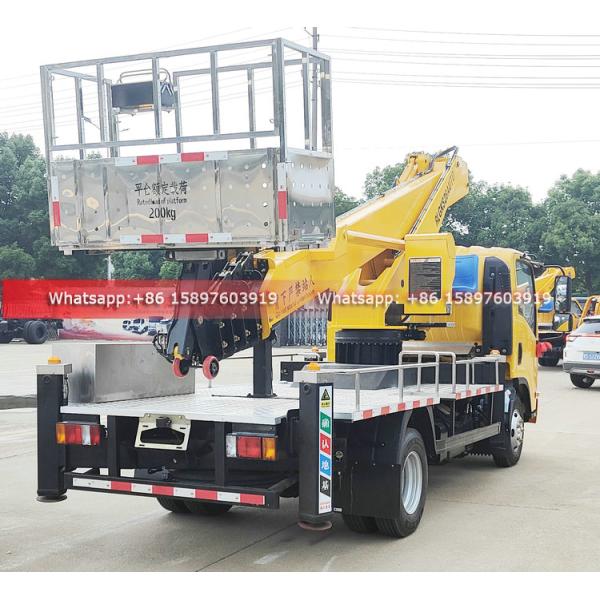 Philippines KV100 ISUZU Truck Mounted Aerial Work Platform Bucket Truck Aerial Working Platform 28m to 33Meters for Sales