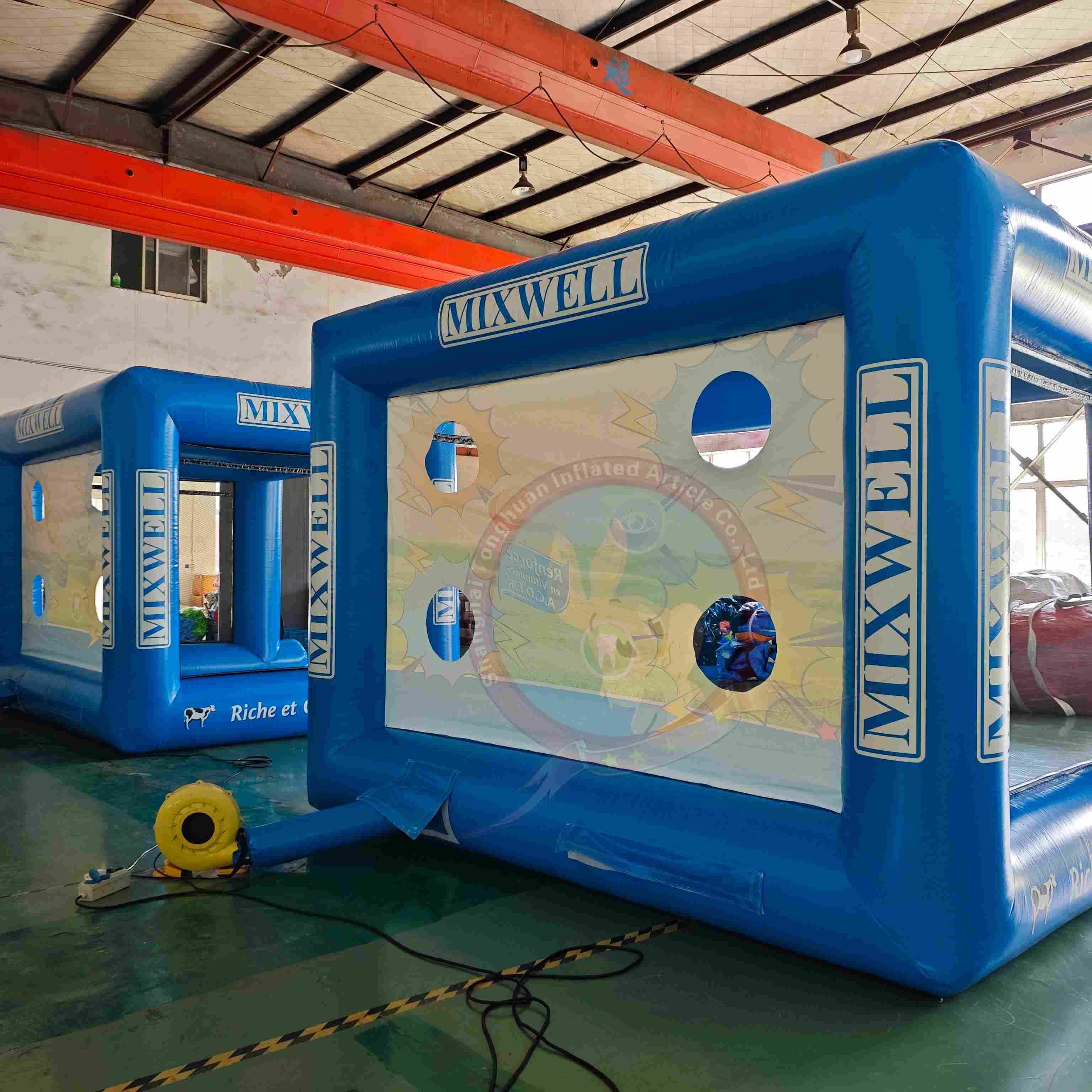 Custom Inflatable Goal Soccer Sports Gate With Logo Printing Portable Football Training Target Outdoor Activity Arch Event Branding Structure