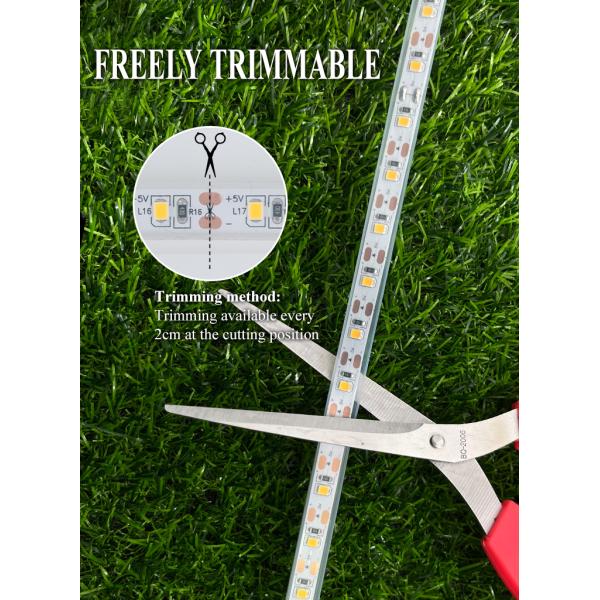 Flexible Solar Strip Light for Home Decor Wedding Christmas 2835 LEDs Waterproof IP65