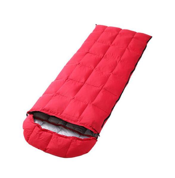 Red Waterproof Sleeping Bag , Outdoor Inflatable Sleeping Bag For Hiking