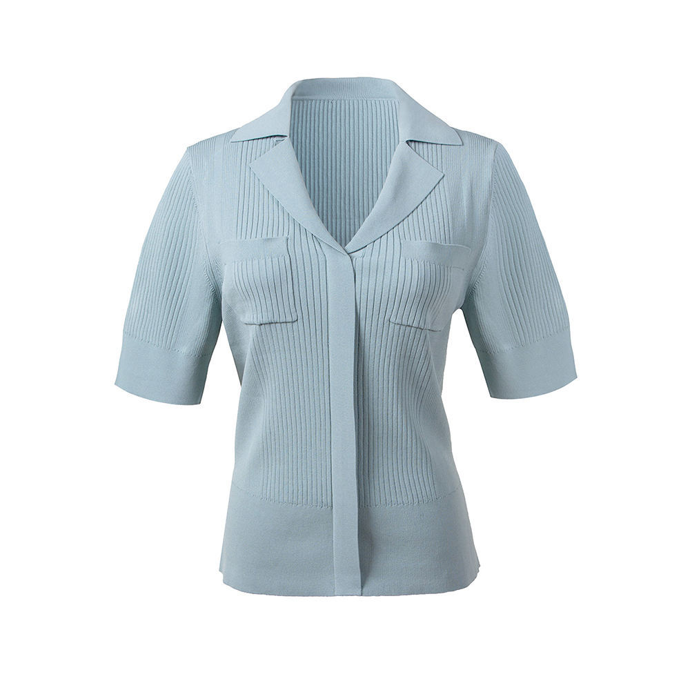 Breathable Anti-Wrinkle Anti-shrink Women's Cropped Short Sleeve Cardigan Sweater