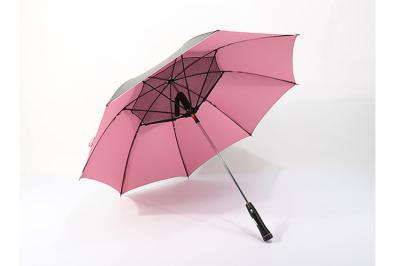 105cm Manual Open Umbrella With Battery Function , Cooling Umbrella With Fan