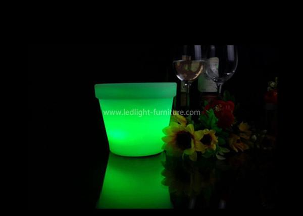 Mini potenciômetros de flor plásticos coloridos do diodo emissor de luz do RGB para a decoração da tabela/jardim