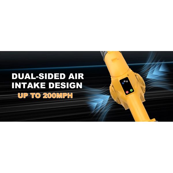 Cordless Leaf Blower For Dewalt 20V Max Battery (Battery Not Included), 320 CFM 180 MPH 3 Speed Lightweight Mini Electric Cordless Blower For Lawn Care Patio Backyard Leaves