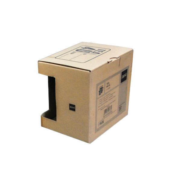 Custom Mug Kraft Paper Packaging Box PVC Transparent Window