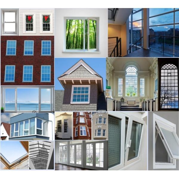 PVC UPVC Aluminum Casement Windows Glass With Energy-Efficient For Apartment House