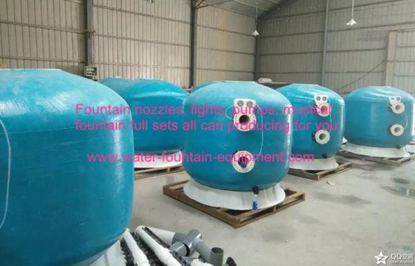 Diameter 1600 Commercial Fibreglass Swimming Pool Sand Filters Pools Filtration With Oil Guage Plate