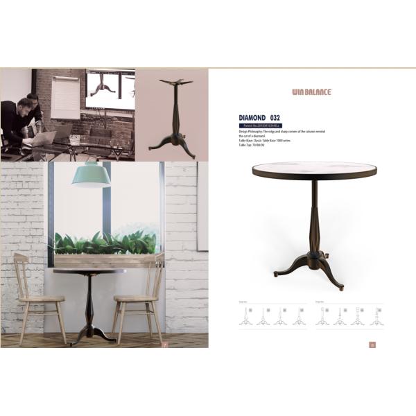 Easy Move Stainless Steel Table Legs  Round Chrome Table Base For Bistro Table