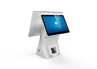 Dual Screen All In One POS PC Cash Register Resistive Touch Screen Intel J1800 CPU