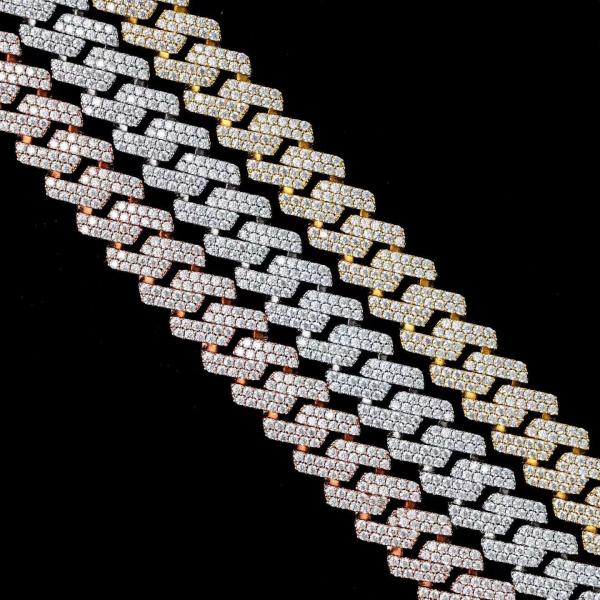 GRA Jewelry Miami Moissanite Hip Hop Chains Pass Diamond Test Moissanite Cuban Link