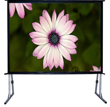 100 - 300  Big collapsible projection screen with aluminum housing