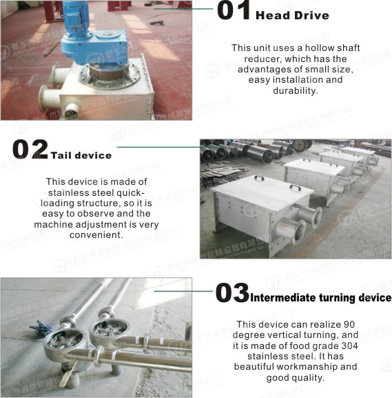 YIHU Industrial Chain Conveyor Environmental Protection Pipe Tube Handing