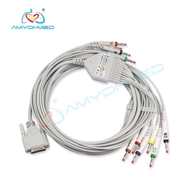 10 Lead ECG Cable , GE - Marquette Dash Pro 4000 Patient Cable For ECG Machine