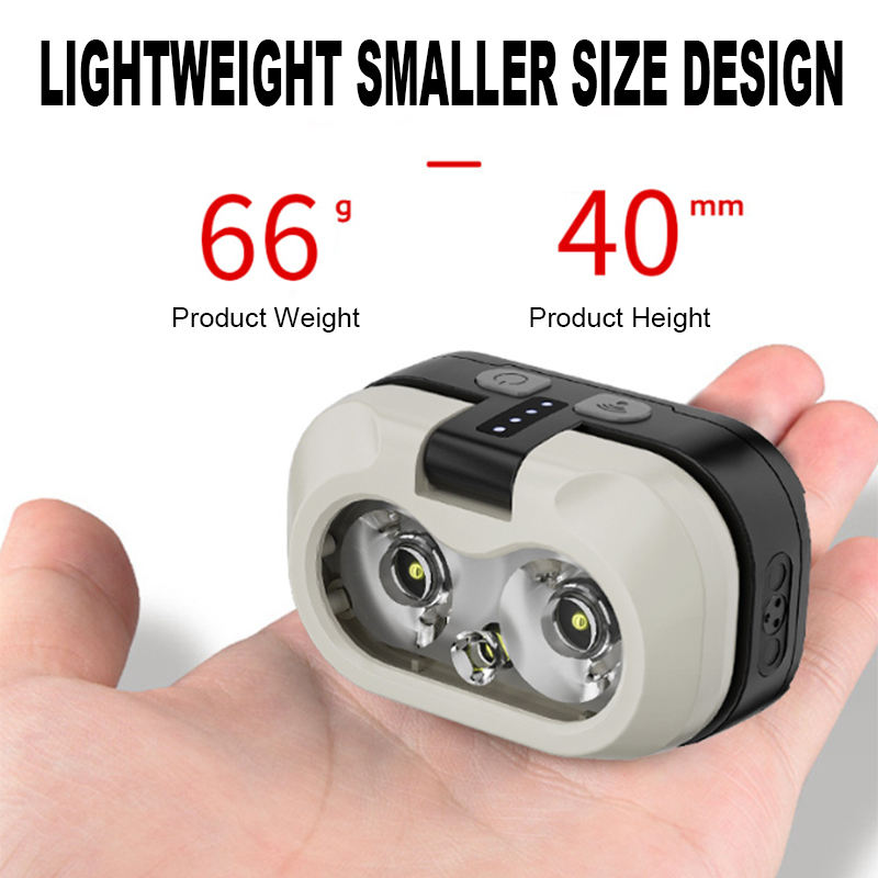 Cross-border Special Intelligent Sensing Hawk Eye USB Charging Portable Outdoor Head Lamp Fishing Lamp Night Running Head Lamp