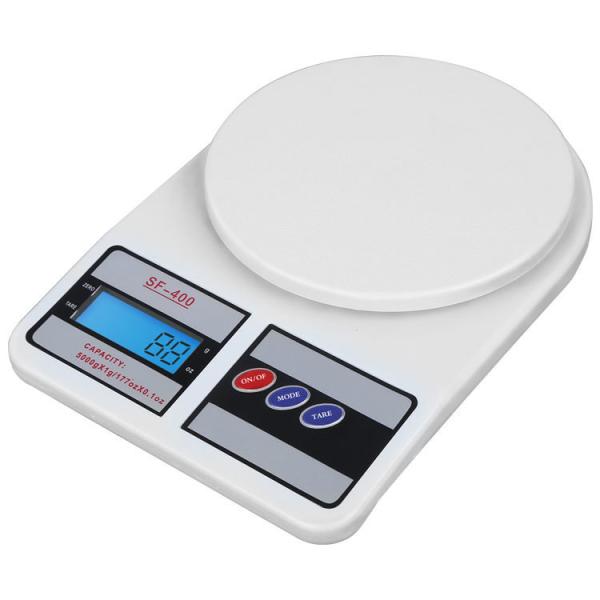 Échelle de cuisine numérique en plastique SF400 haute précision avec une capacité de 2 kg 5 kg 10 kg et une division de 0,1 g 1 g
