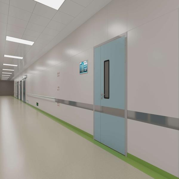 Customized Swing Airtight Door Manual Double Leaf Steel Door For Pharmaceutical Cleanrooms