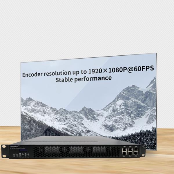 Gospell 4K HD Multi- Channel HEVC Digital TV Encoder Headend Device H.265 IPTV Streaming Encoder