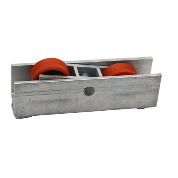 Remplacement de roue de porte de garde-robe en aluminium anodisé poli