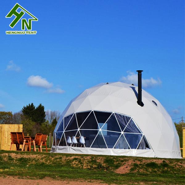 Galvanized Steel Tube Geodesic Dome Tent Heated Eco Hotel Decoration Prefab Dome Desert Tent
