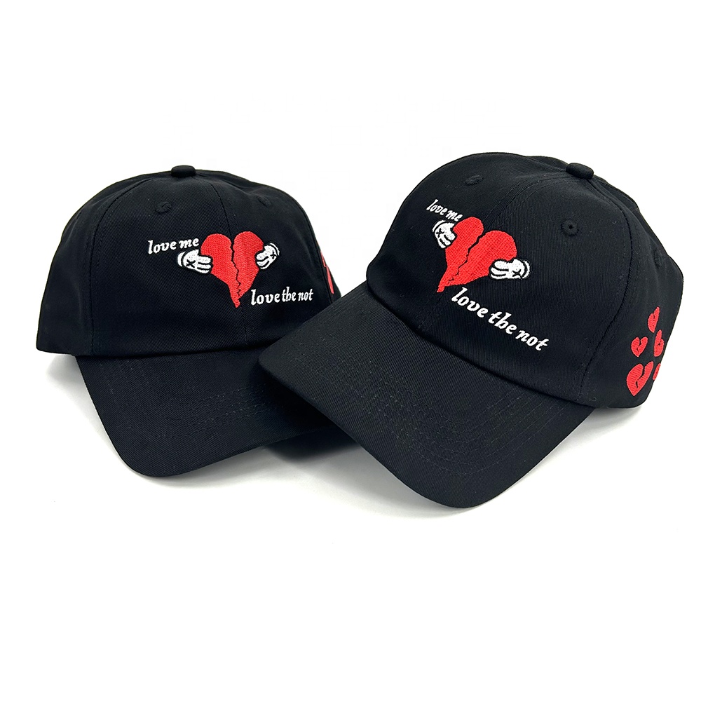 Unstructured Cotton Low Profile Dad Cap Adjustable Custom Embroidery Baseball Cap