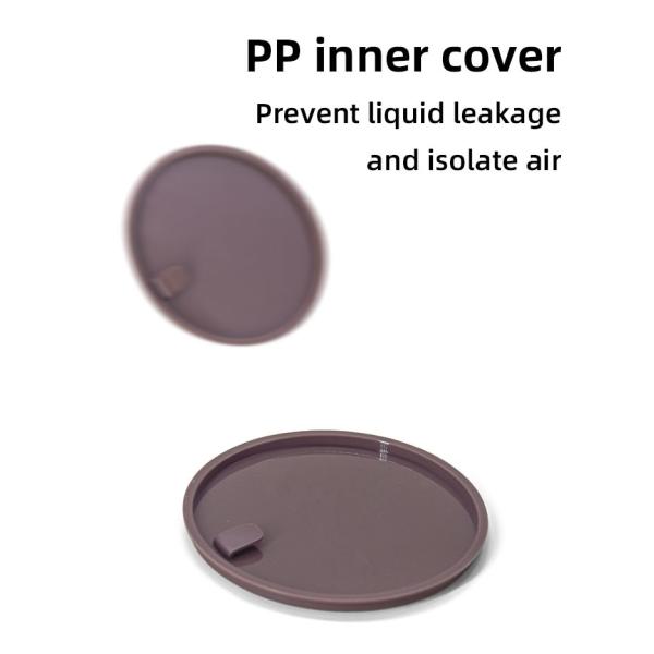 250g Pp transparente redondo Od 92mm recipiente de loção corporal 75mm altura UKC15