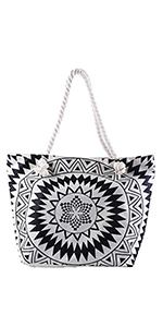 Extra Large Canvas Beach Bag With 2 Side Pockets for Beach, Travel, Cruise, Shopping, Ideal Gift for Women