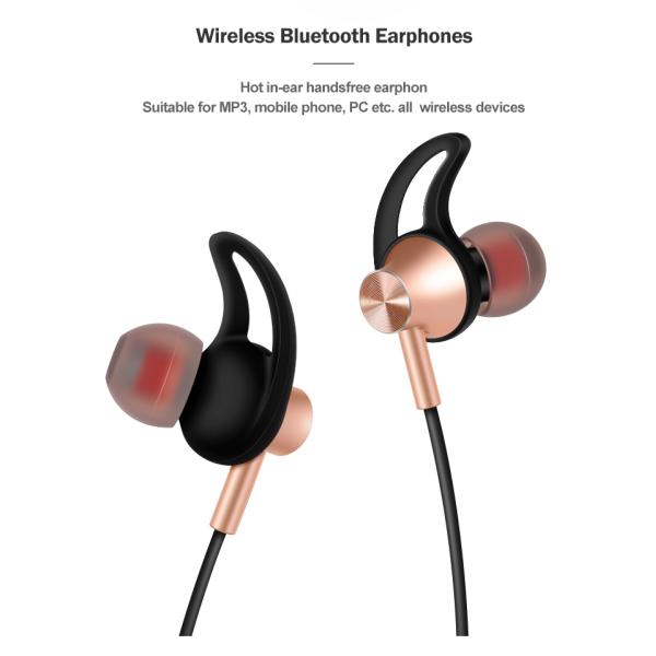 JL Chipset Neckband In Ear Headphones 110mAH Wireless Bluetooth Earphone