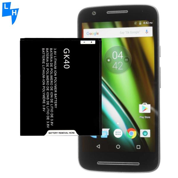 Батарея GK40 высокой емкости 2800mAh для Motorola G4 Play G4 XT1607 XT1609 XT1600 в черном