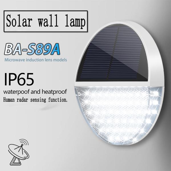 Solar Outdoor Garden Wall Light Human Induction LED Decorative Courtyard Wall Light
