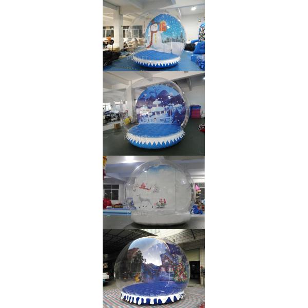 Festival Decoration Airblown Inflatable Snow Globe Customized Logo
