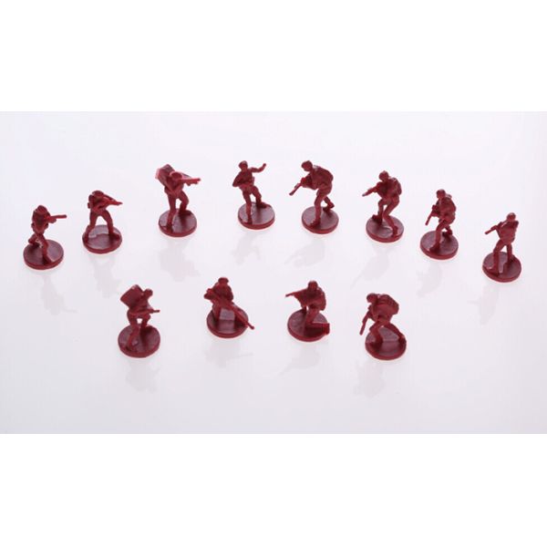 5 Pack Mini Plastic Army Figures With Weapons 1:35 Scale Plastic Military Men Model