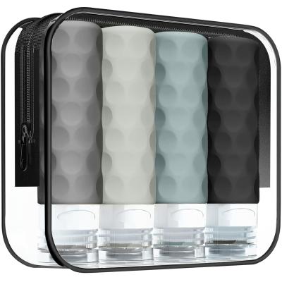 Toiletries Cosmetic Silicone Travel Bottle Set Leak Proof 90ml