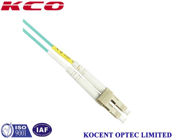 Duplex 1.0mFiber Optic Patch Cord , OM3 Fc Lc Patch Cord Multimode