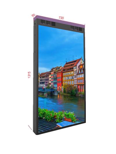 Store Window Double Sided LCD Display 55 High Brightness 2500 nits + 700 nits