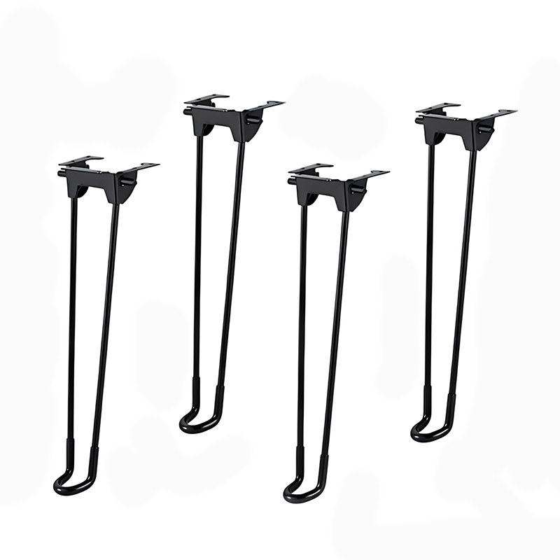 Heavy-duty Portable Foldable Table Leg Brackets Iron Wire Furniture Leg Accessories for Outdoor Camping Tables