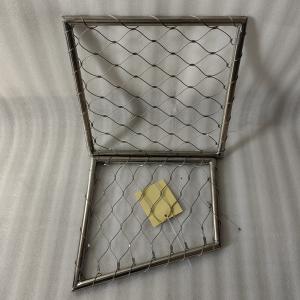 Diamante forma de agujero Helideck Perímetro de malla de acero inoxidable para