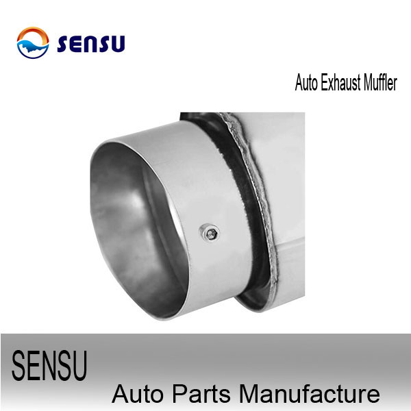 SS201 Stainless Steel Exhaust Parts Universal Exhaust Silencer Chambered