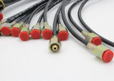 Red Jacket Flexible High Pressure Test Hose With Wires / Fibers Reinforcement