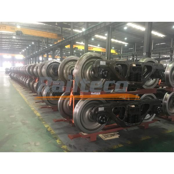 5.2T Tare Weight Railway Bogie , Railroad Train Bogie 1800mm Wheel Base